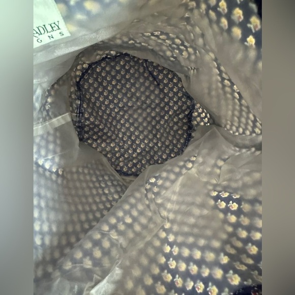 VERA BRADLEY Ditty Bag ROYAL Travel Cosmetic Make-Up Waterproof Bag Retired RARE - Picture 5 of 6